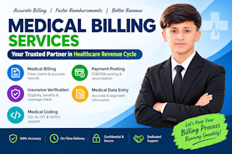 handle medical billing, payment posting, insurance verification