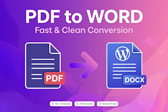convert PDF to work and make powerpoint presentation