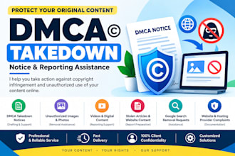 dmca takedown notices for copyright infringement