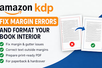 fix amazon KDP margin errors and format your book interior for ingramspark