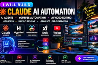 claude ai agent claude youtube automation claude higgsfield claude video editing