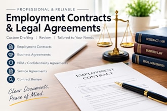expertly prepare employment agreements and contracts