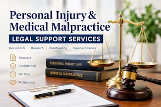 write personal injury and medical malpractice legal content