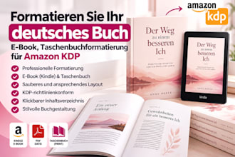 formatieren taschenbuchformatierung fur amazon KDP, sie ihr deutsches buch ebook