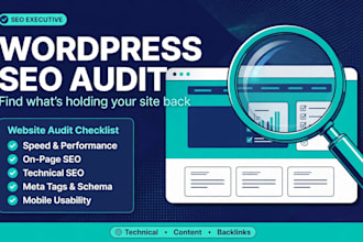do a complete wordpress SEO audit with action plan