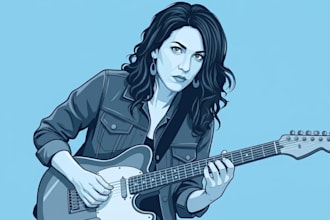 draw a personalized digital caricature portrait