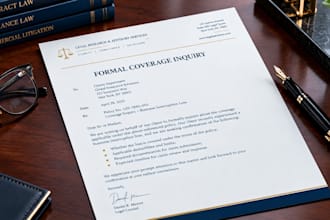 draft a business insurance coverage inquiry letter