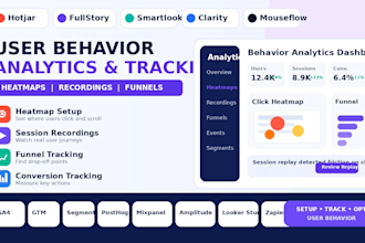 setup hotjar fullstory smartlook clarity mouseflow user behavior analytic
