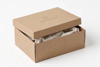 design shoe box and clothing brand packaging kit for fashion brands