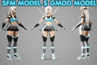 create, rig and port sfm models and gmod playermodels