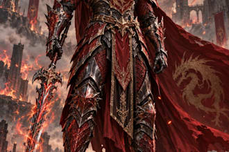 design stunning elf, dragon, and mythical characters