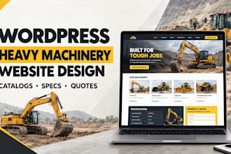 build or redesign a wordpress website for heavy machinery industrial website