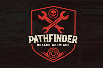 design a edgy yet simple logo for an auto dealership vendor