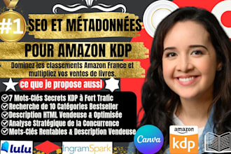 faire l optimisation seo mots clés et metadonnees amazon kdp de livre