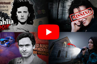 create cinematic true crime, documentary and mystery youtube thumbnails