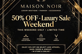 design luxury boutique facebook post and instagram post