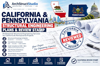 do california, pennsylvania structural engineering, california review stamp