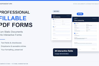 convert PDF documents into fillable forms