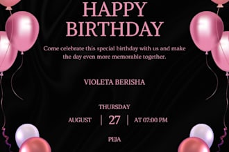 design elegant birthday invitations