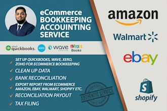 do ecommerce bookkeeping for amazon, shopify and quickbooks
