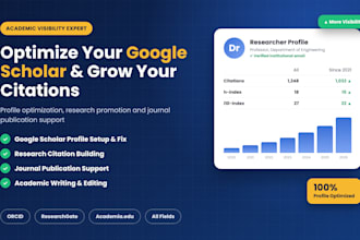optimize google scholar, research citations and journal publication