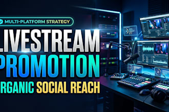 promote your youtube livestream organically across social media