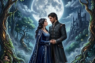 create an epic fantasy and romantasy book cover design