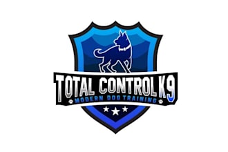 design custom dog training service logo for you