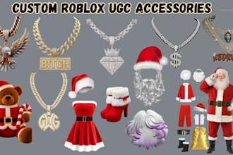 model custom roblox ugc chains jewelry anime hair masks hats back accessories