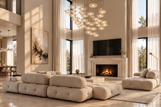 do interior design 3d sketchup modeling and rendering