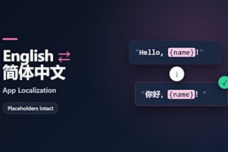 translate and localize your app or docs between english and chinese