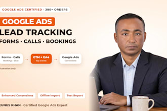 set up google ads lead conversion tracking for forms, calls and bookings