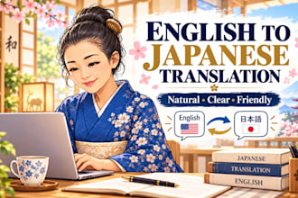 translate english to natural japanese