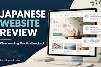 review japanese website UI text and your user journey