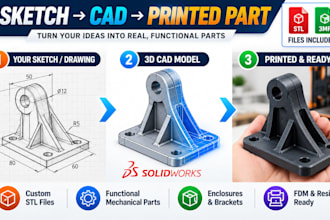 design 3d printable stl models in solidworks, onshape