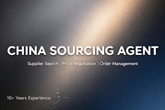 be your reliable china sourcing agent and supplier manager