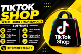 setup tik tok shop, tik tok affiliate and tiktok shop ads