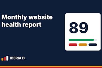 send a monthly website SEO and ai search readiness report
