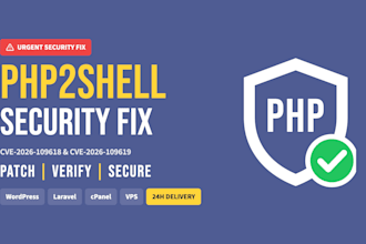 do a PHP update for your wordpress or PHP website and fix php2shell