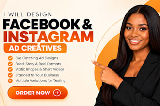 design professional facebook and instagram ad creatives