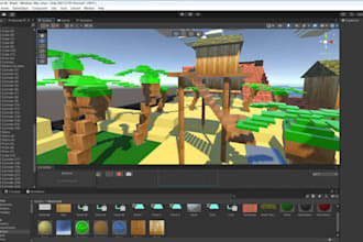 develop a full unity games, prototypes, scripts and game assets