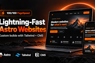 build a fast astro website with tailwind css
