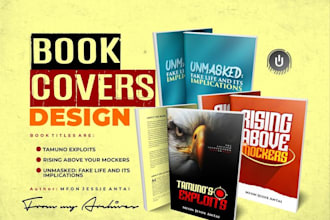 do a professional book cover, paperback, ebook hardcover and dust jacket file