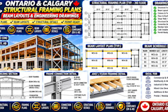 create ontario calgary structural framing plans beam layouts