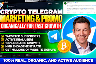 grow crypto telegram promotion, crypto telegram marketing, telegram subscribers