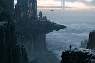 draw a sci fi character illustration or sci fi character art