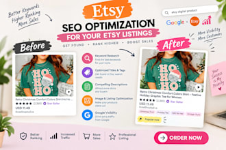 optimize etsy listings with SEO keywords for better etsy