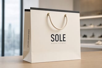 design professional shopping bags ready for printing