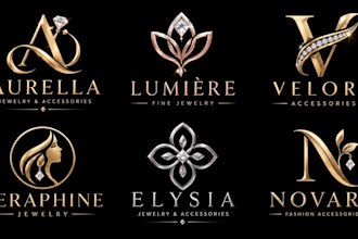 design a professional, diamond, gold, gemstone, accessories jewelry logo