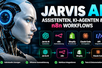 jarvis ki assistent, jarvis ki agent, shopify, n8n automatisierung, claude code